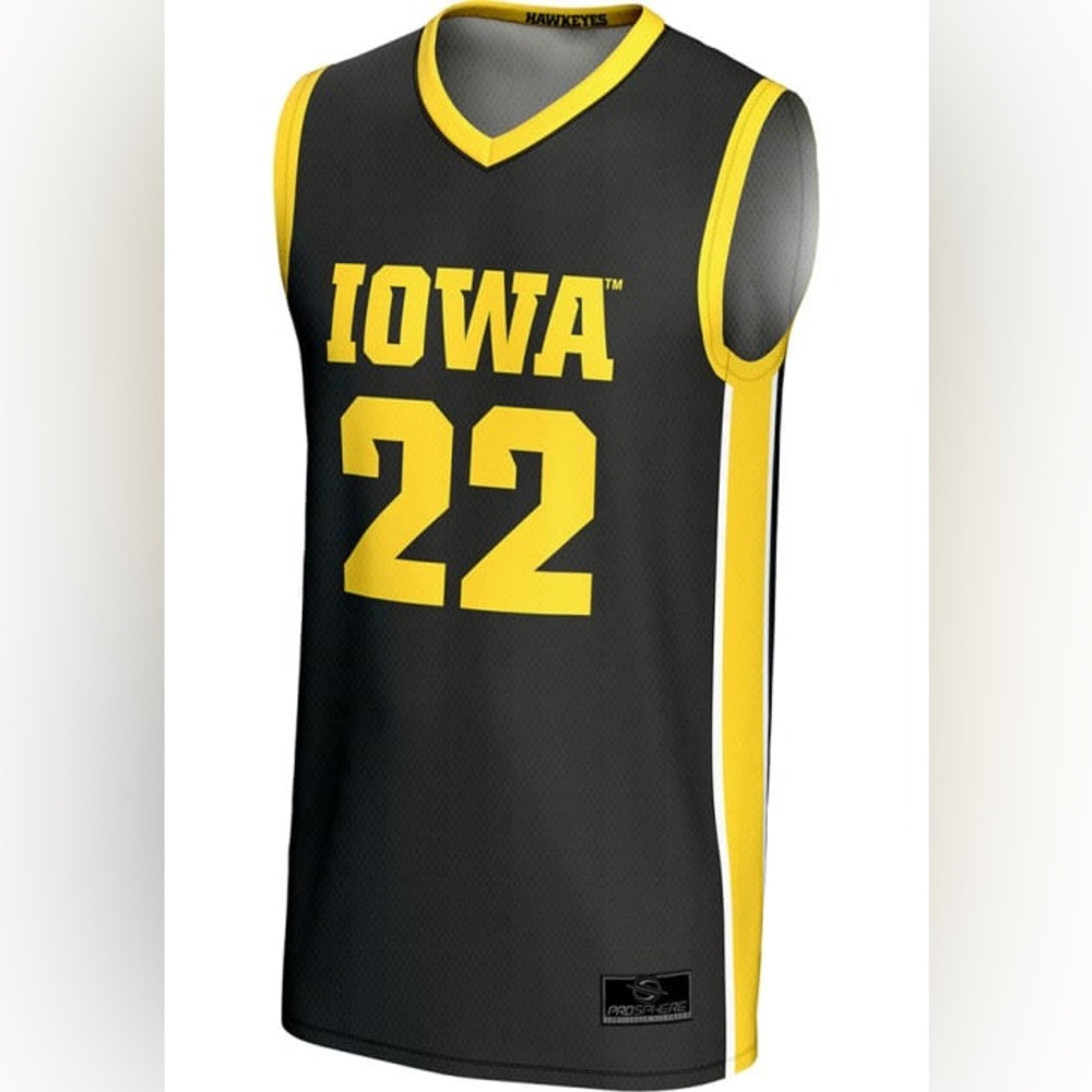 CAITLIN CLARK PROSPHERE IOWA HAWKEYES BLACK AUTHENTIC JERSEY